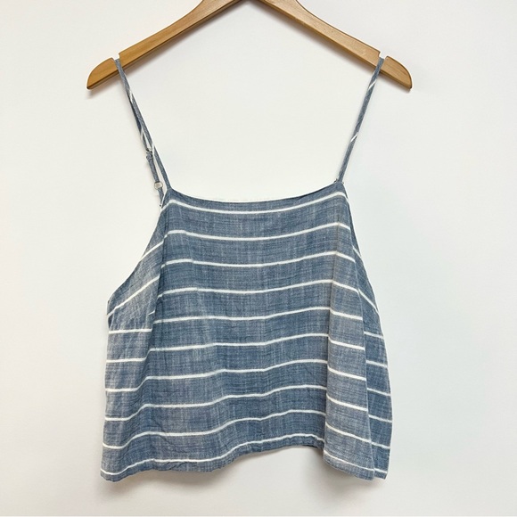 Universal Thread Striped Cropped Flowy Tank Top Breezy Cotton Bohemian XXL - Picture 1 of 7